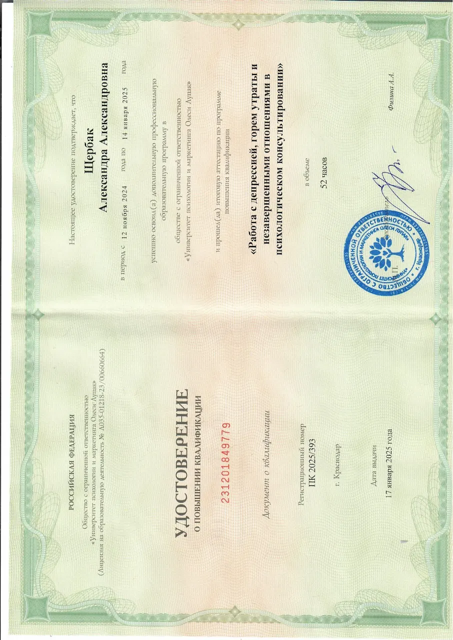 Александра Щербак — Portfolio 2