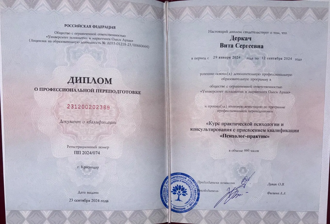 Вита Деркач — Portfolio 1
