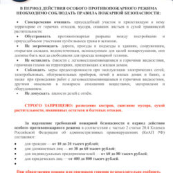 Соблюдайте правила пожарной безопасности – сохраните жизнь и имущество!