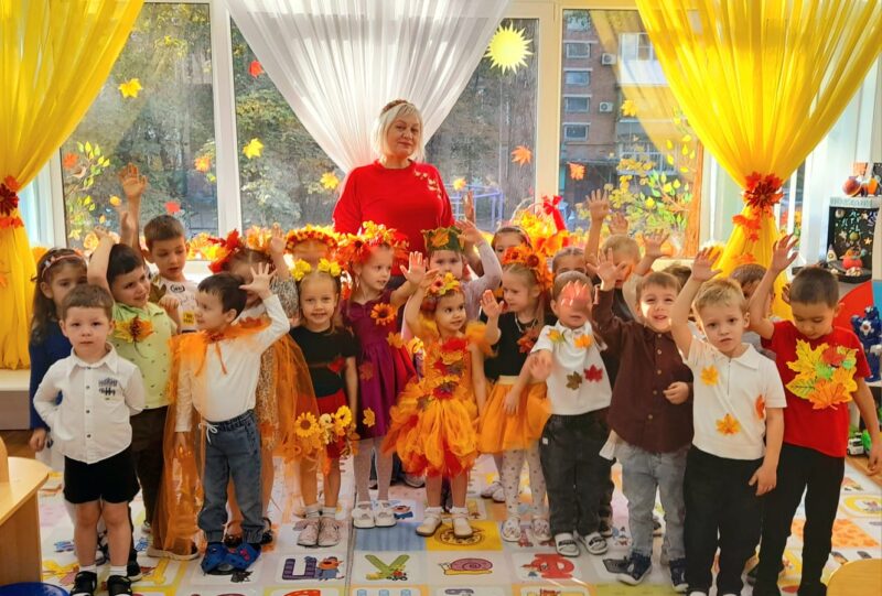Золотая осень заглянула в гости к ребятам из группы «Солнышко»!