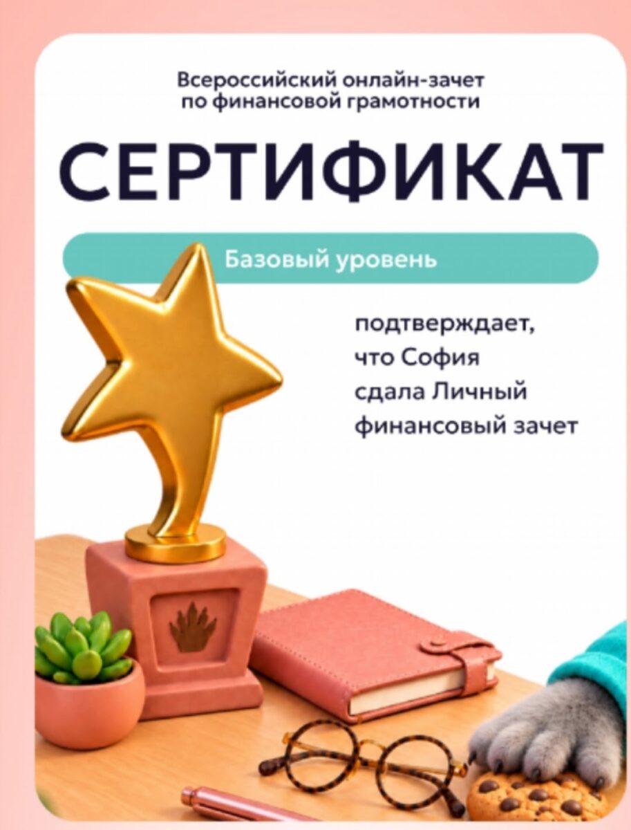 Всероссийский онлайн — зачет по финансовой грамотности банка России.
