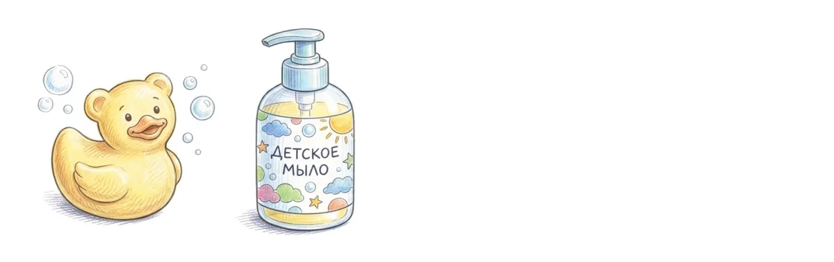 Моющие средства и мыло для детского сада