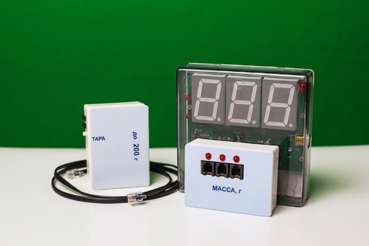 Датчик массы 200 г с независимой индикацией (весы с USB-переходником)