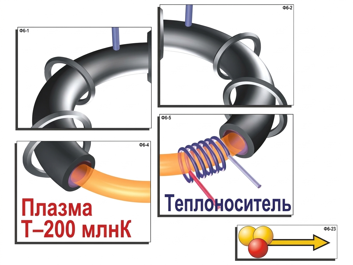 Модель-аппликация "Термоядерный синтез" (ламинированная).