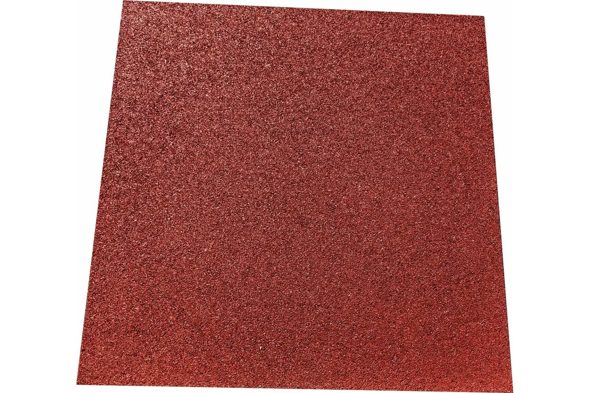Плитка из резиновой крошки 10 кв.м., 500x500x30 мм, цвет красный 