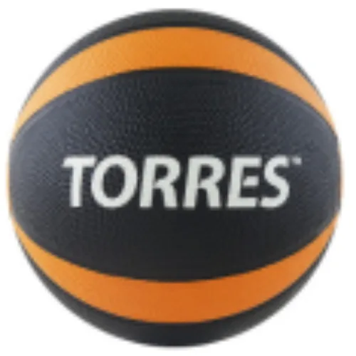 Медбол TORRES 2 кг, износостойкая резина, D = 195 мм.