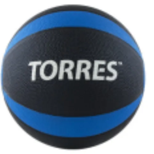 Медбол TORRES 3 кг, износостойкая резина, D = 219 мм.