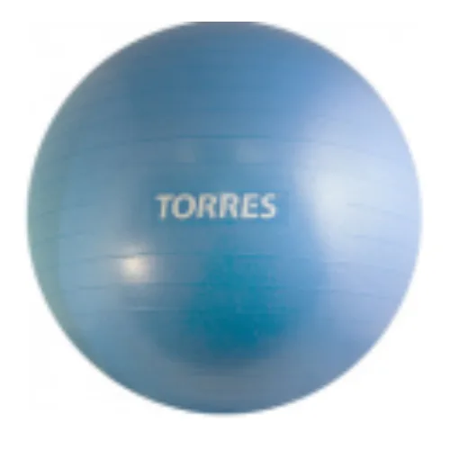 Мяч гимнастический Torres, диам. 55 см, с насосом, голубой