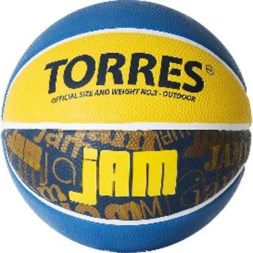 Мяч баскетбольный TORRES Jam B02043. Размер 3