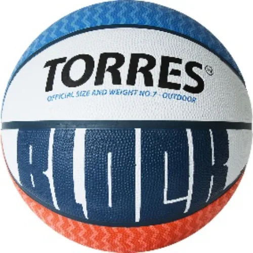 Мяч баскетбольный TORRES Block B02077, размер 7