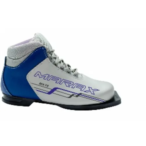 Ботинки лыжные MARAX МX -75 NEW (серебро - синий) размер 33