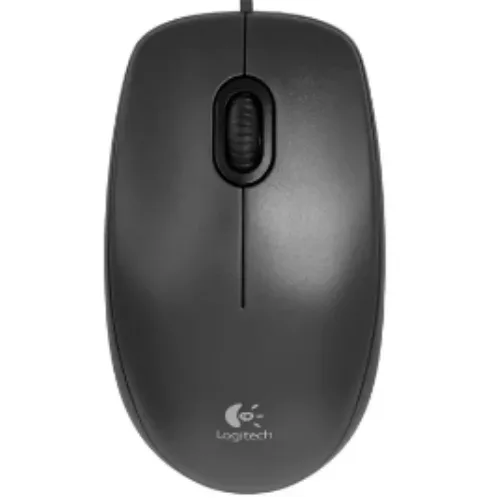 Мышь проводная Logitech. Цвет: черный