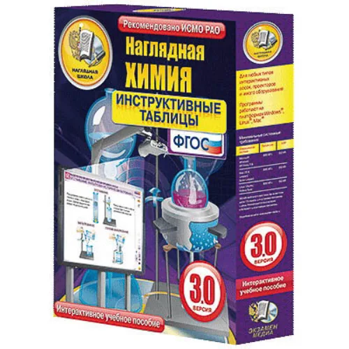 Интерактивное учебное пособие
«Наглядная химия. Инструктивные таблицы»