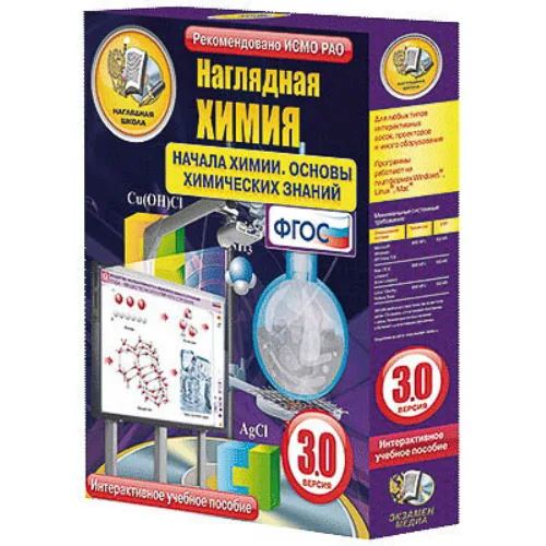 Интерактивное учебное пособие
«Наглядная химия. Начала химии. Основы химических знаний»