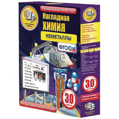 Интерактивное учебное пособие
«Наглядная химия. Неметаллы»