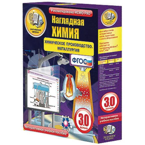 Интерактивное учебное пособие
«Наглядная химия. Химическое производство. Металлургия»