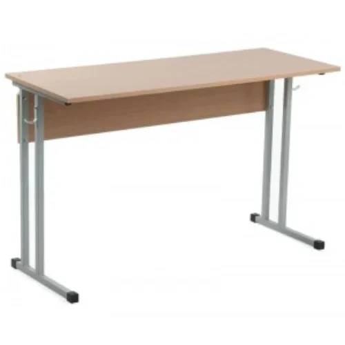Парта школьная двухместная.Нерегулируемый по высоте.Труба квадрат 25х25мм.ЛДСП 22 мм.Цвет: бук светлый. Ростовая группа: 3 (высота 58 см.)