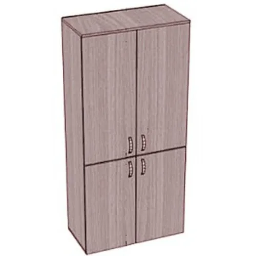 Шкаф с полками закрытый, 4 двери. 800х400х2000 мм.