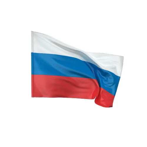 Флаг 90х135 см. с карманом, 2-сторонняя печать, блэкаут, триколор Россия