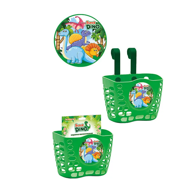 Велокорзина TRIX Super Dino 12"-16" 190х125х140 зелёная