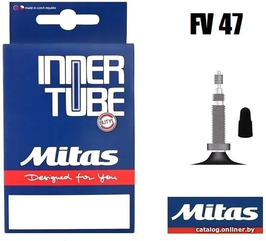 Велокамера 27,5" Mitas C08 2.10/2,50 ниппель 47мм. Presta