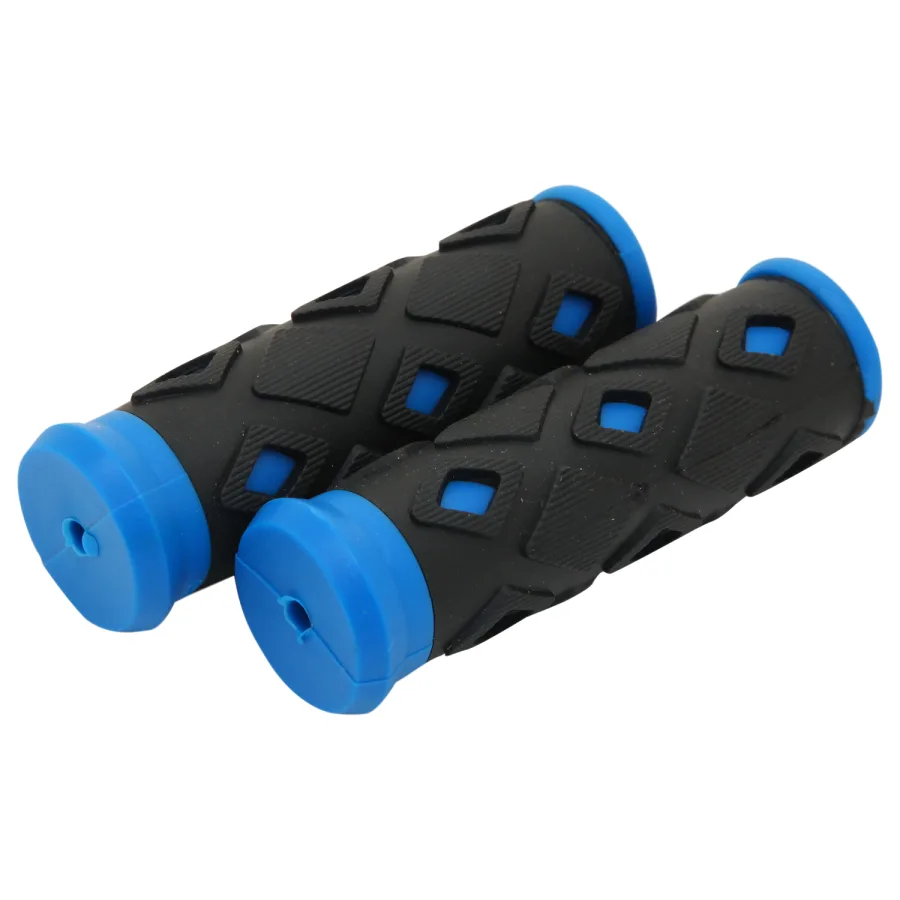 Ручки руля STG XD-113B 95мм. чёрно-синие