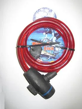 Замок противоугонный 10*100см. (трос+ключи) 104-0027
