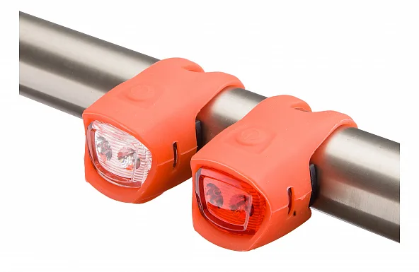 Комплект мини-фар Stels JY-3204F+JY-3204T красные