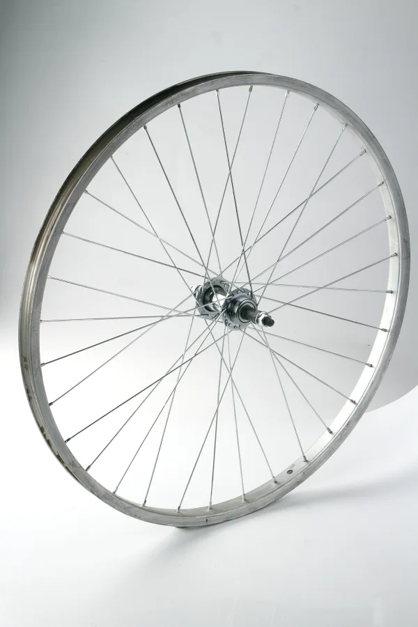 Колесо в сборе 26" AL, двухстеночное заднее, под трещётку 6/7ск., V-brake