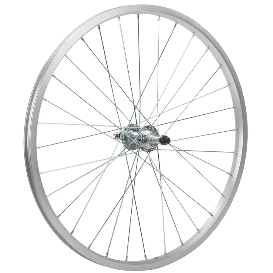 Колесо в сборе 24" AL, одностеночное заднее 32Н, под трещётку 6/8 ск. V-brake X95071