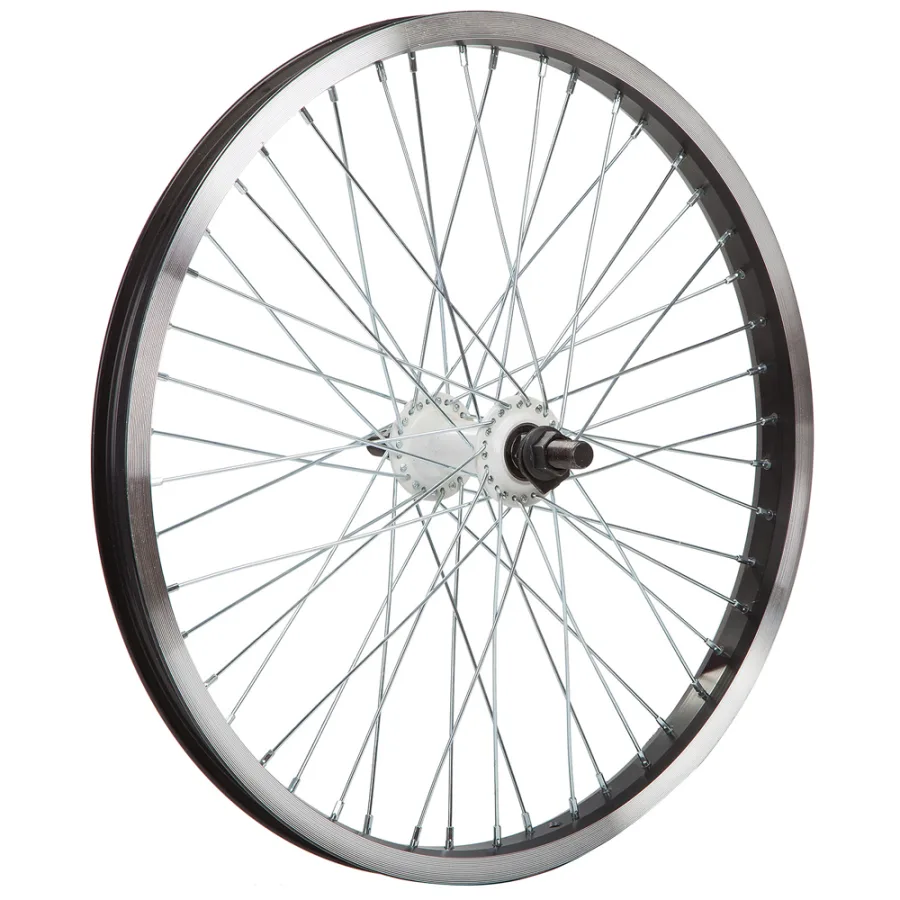 Колесо в сборе 20" BMX AL, двустеночное переднее 48 отв., пром подшипник X95020