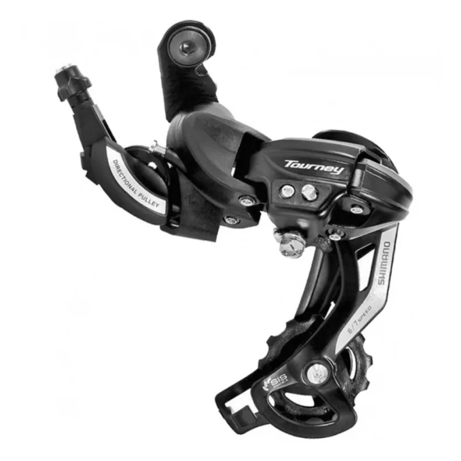Переключатель скоростей задний SHIMANO Tourney TY500 SGS 6/7 ск., чёрный крепление на болт