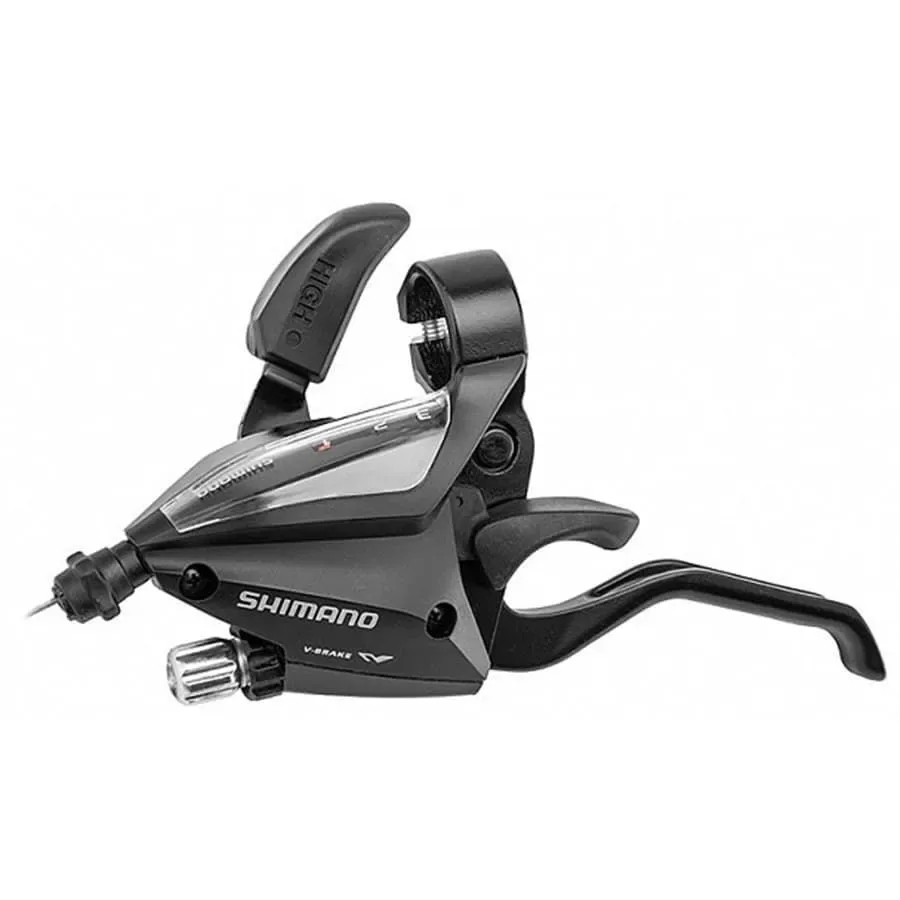 Шифтер SHIMANO Altus EF 500-L-2A левый 3 скорости чёрный, трос 1800 мм