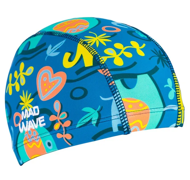 Шапочка для плавания Mad Wave Elephant Lycra M0520 03