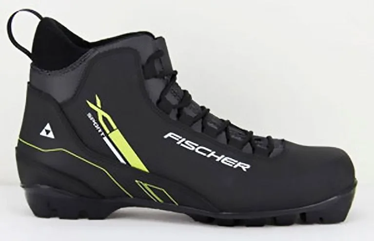 Ботинки лыжные FISCHER XC SPORT BLACK YELLOW NNN (2018-19)