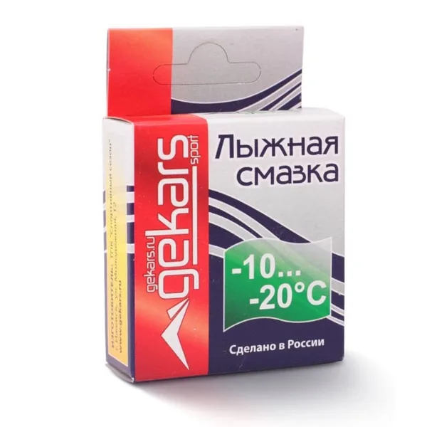 Парафин скольжения GEKARS темп. -10-20С 50 гр. зелёный