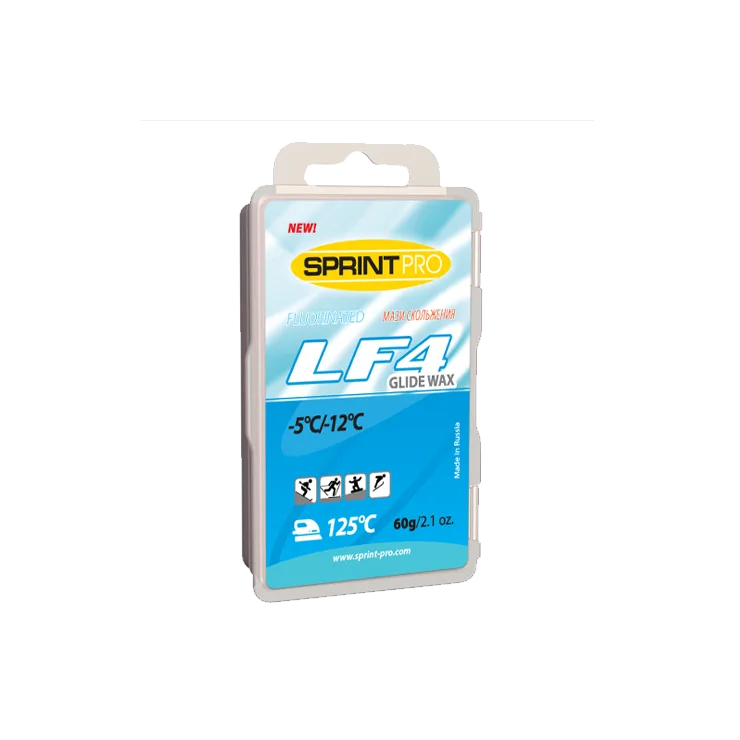 Парафин скольжения SPRINT PRO LF-4 темп. -5-12С 60 гр. Blue
