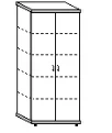 Шкаф для документов закрытый, 802х414х1966мм