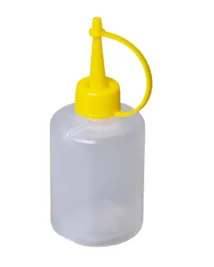 Банка-капельница 40 мл с крышкой-капельницей (цвет крышки - ЖЁЛТЫЙ)
