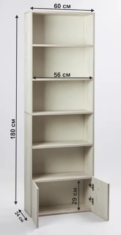 Стеллаж 60х24х180 см, ЛДСП