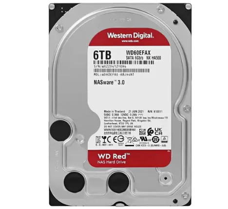 6 ТБ Жесткий диск WD Red IntelliPower [WD60EFAX]