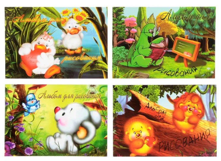 Альбом для рисования А5, 40 листов на клею