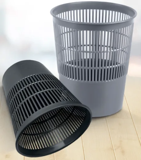 Корзина для бумаг и мусора 10 литров, пластик, сетчатая