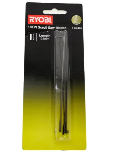 Набор полотен по дереву (5 шт; 18TPI) для лобзикового станка Ryobi