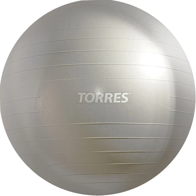 Мяч гимнастический TORRES AL121175SL, диаметр 75см., серый