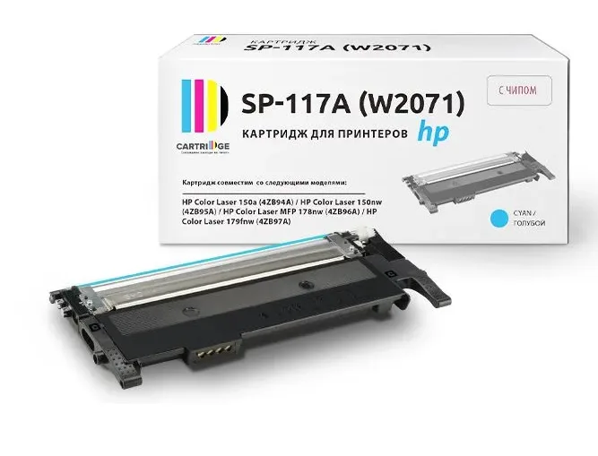 Картридж Solution Print SP 117A с голубым чипом
