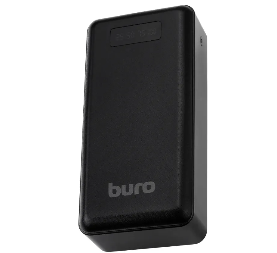 Внешний аккумулятор (Power Bank) Buro, 30000мAч, черный