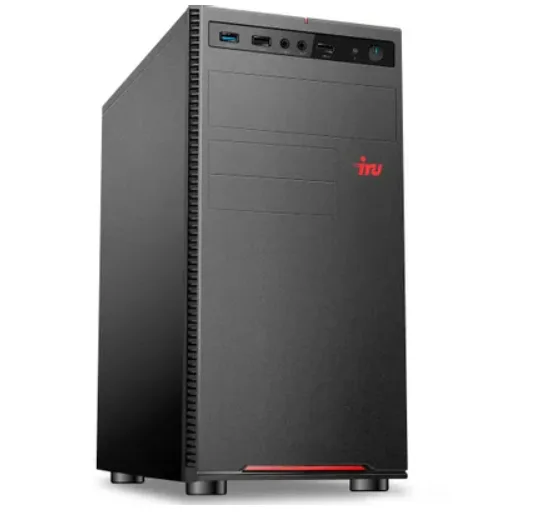 Компьютер, Intel Core i3 12100, DDR4 16ГБ, 256ГБ(SSD), Intel UHD Graphics 730, Free DOS, черный