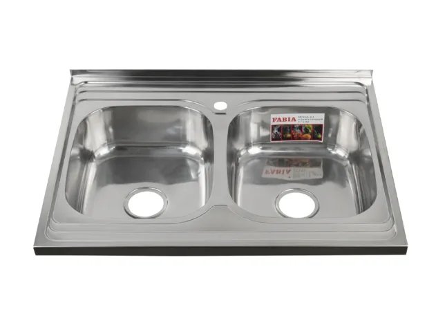 Мойка mixline 50х80х18 см, 0.6, 2 чаши, выпуск 3 1/2, с сифоном