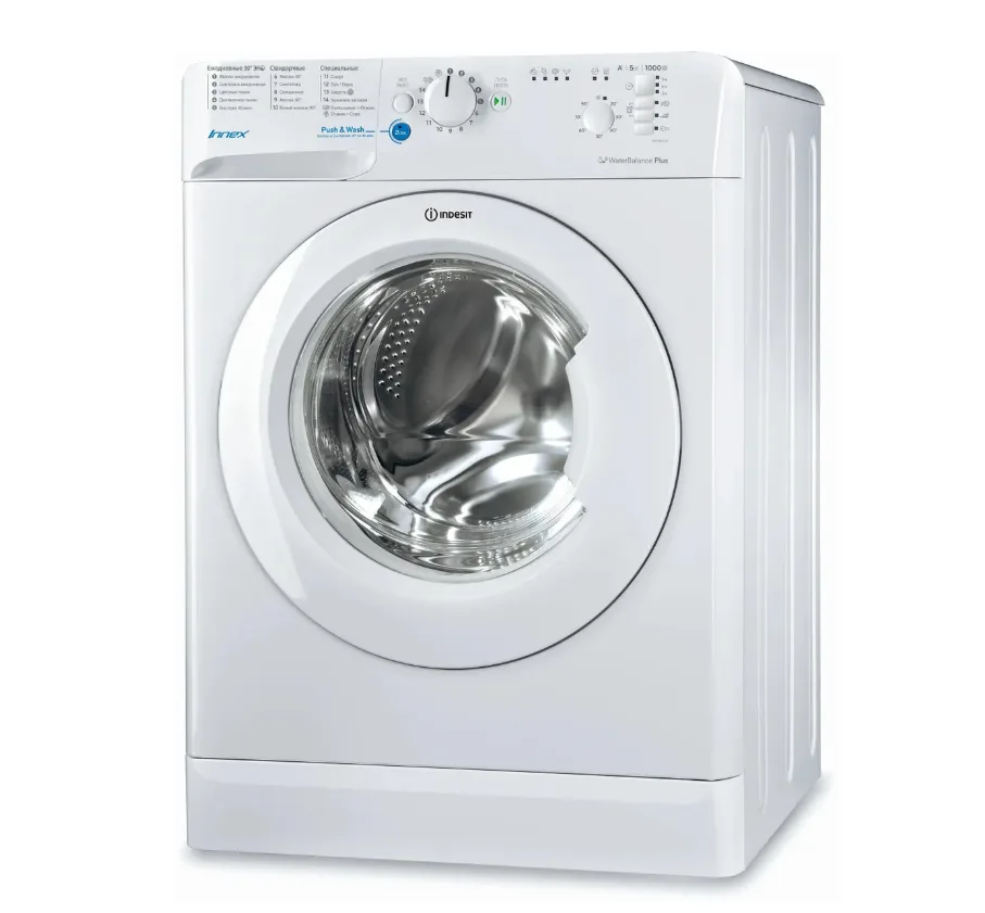 Стиральная машина Indesit Innex BWSB 51051, с фронтальной загрузкой, 5кг, 1000об/мин